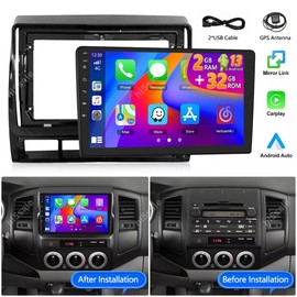 JOYINCAR For Toyota Tacoma 2005-2013 CarPlay Car Stereo 9" IPS Screen Android 13 GPS WiFi