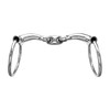 Equine Smile ES0094 ErgoBit Blocked Water Snaffle Ring Snaffle Double