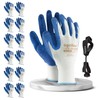FUZZIO 12 Pairs Men's Work Gloves, Size 9, Mechanic Gloves,