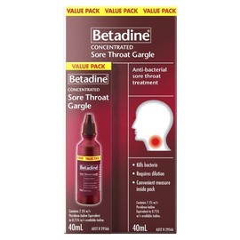 Betadine Sore Throat Gargle (Concentrated) 40ml