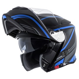 TORC Unisex-Adult Flip-Up Motorcycle Helmet (Matte Blue, X-Large)