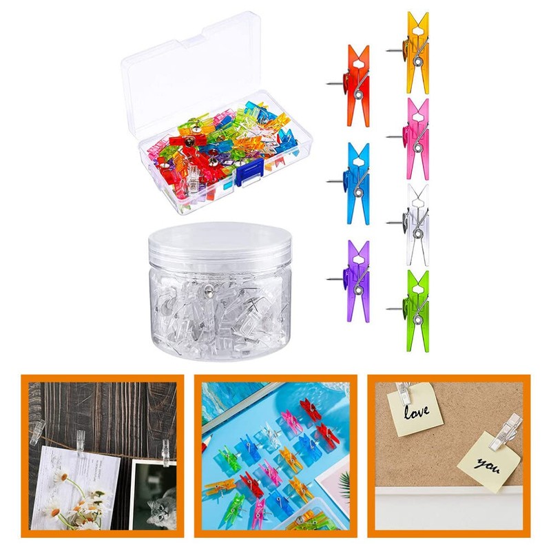 2 Boxes clip nail thumbtack tacks for cork board thumb