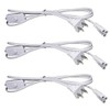 (3-Pack) T5 T8 LED Tube Power Extension Cable with On/Off