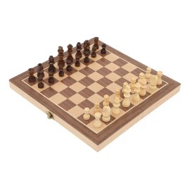 Didacti Juegos Ajedrez De Madera Tablero Plegable De Lujo Chess 29x29 Cm