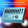 EQ pedal,SHUAIGUO 10-Band EQ Guitar Effect Pedal Mini Guitar Equalizer
