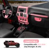 SQQP 10PCS Full Set Interior Trim Kit for 2011-2018 Jeep