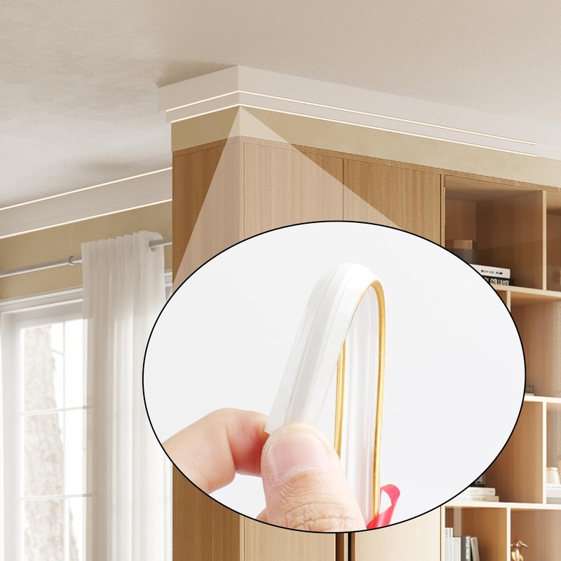 JUNART TPE Skirting Board Trim, Flexible Caulk Strip Moulding Trim,