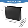 Plastic Extra Capacity Hanging File Folders,6 Pack Letter Size, 4inch
