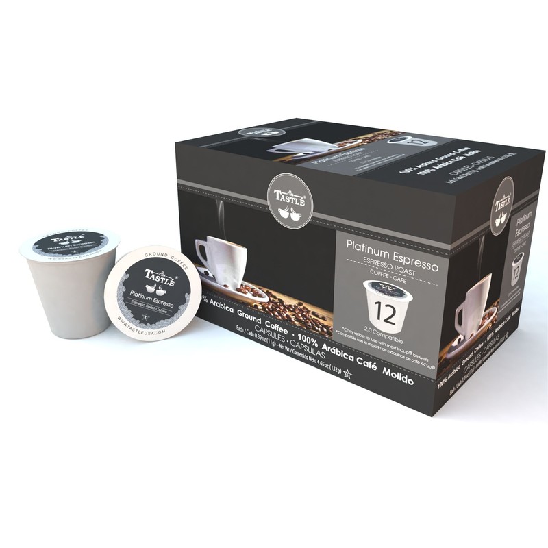 Cafe Tastlé Platinum Espresso Roast Single Serve Coffee, 24Count