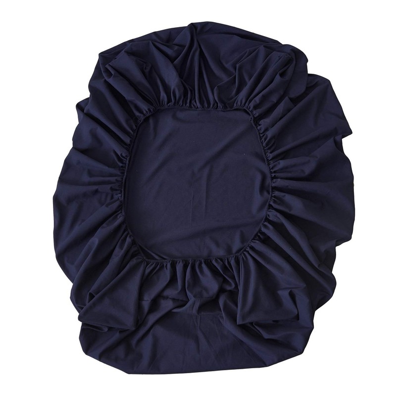 Futon Fitted Sheet Cover, Single, Quick Detach Sheet, Navy, Plain,