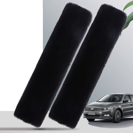 Seat Belt Cover, Set of 2, Seat Belt Pad, Car Supplies, Shoulder and Neck Protection, Seat Belt Supplies, Shoulder Pads, Soft, Mimic Rabbit Hair, Reduce Pressure Sensation, Suitable for Children and