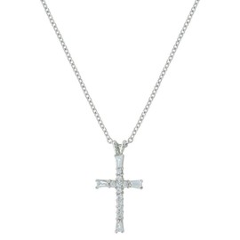 Montana Silversmiths Women's Radiant Faith Cross Necklace Silver One Size