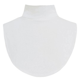 AruiLeo Fake Turtleneck Dickey Detachable Collars High Neck Mock Collar for Women Men (White, One Size)