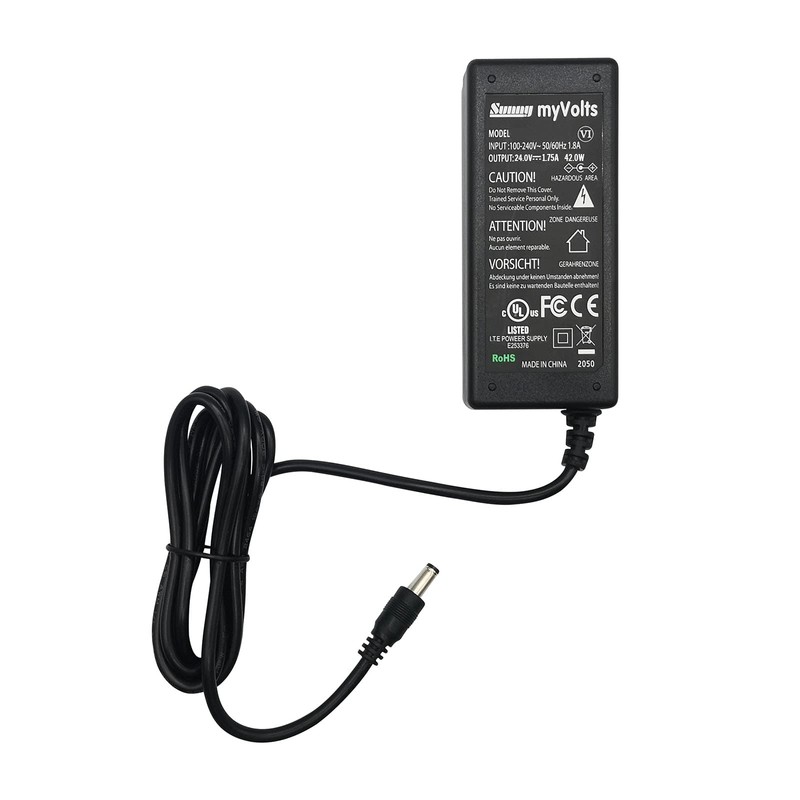 MyVolts 24V EU Power Supply Compatible with Dymo LabelWriter 450
