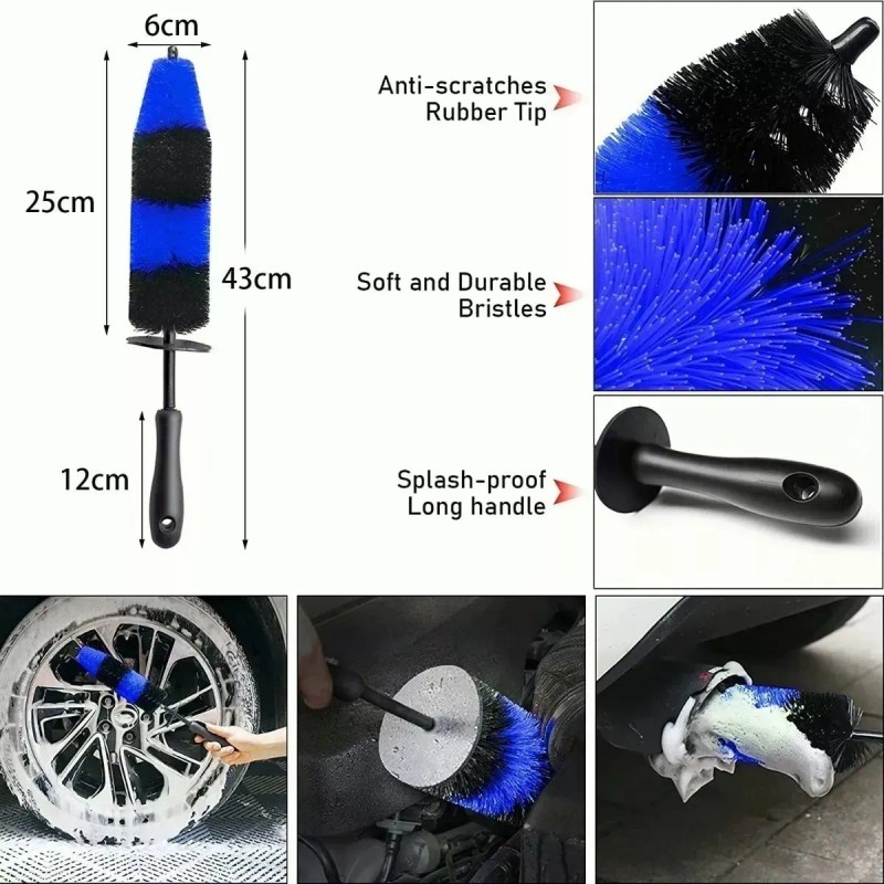 Cepillo Limpieza Automotriz Pinceles Detalle Coche Set 20 Pc