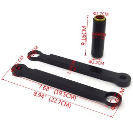 XHT For Suzuki GSXR 600 750 1000 2006 2007 2008 2009 2010 Lowering Link Kit Black