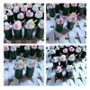 10Pcs Dollhouse Milk Tea Cup Model Realistic Simulation Bamboo Tube