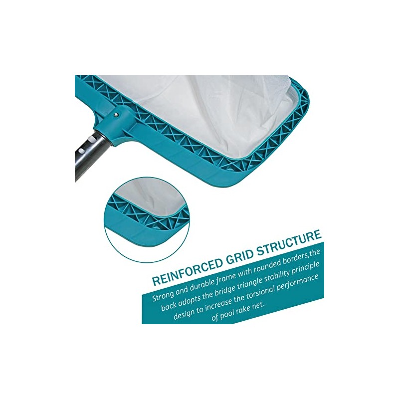 POOLWHALE Heavy Duty Pool Skimmer Net - Fast and Easy