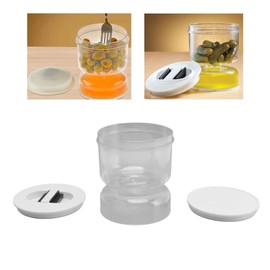 Separación en Seco y Húmedo Tarro de Pepinillos Tarro de Pepinillos Cocina Tarro de Reloj de para Pepinillos Dispensador Hermético Kimchi Wet Dry
