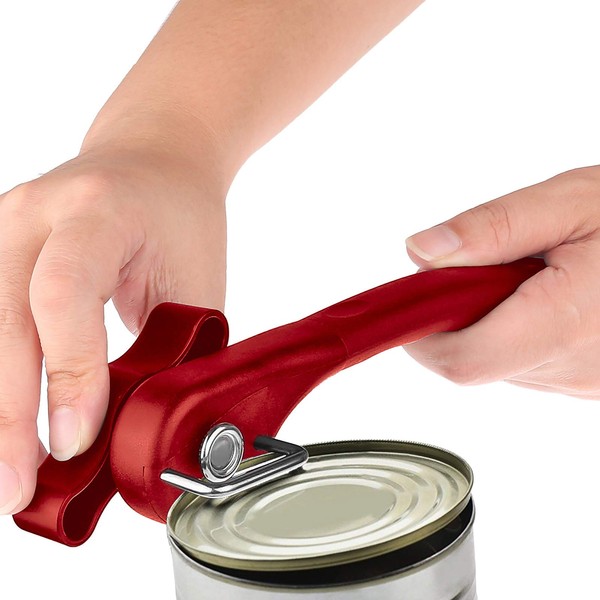 Manual Can Opener, Anti-Roll Can Opener Professional Touchless Handy, Stainless Steel Can Opener at Hand with Easy Turn Knob
