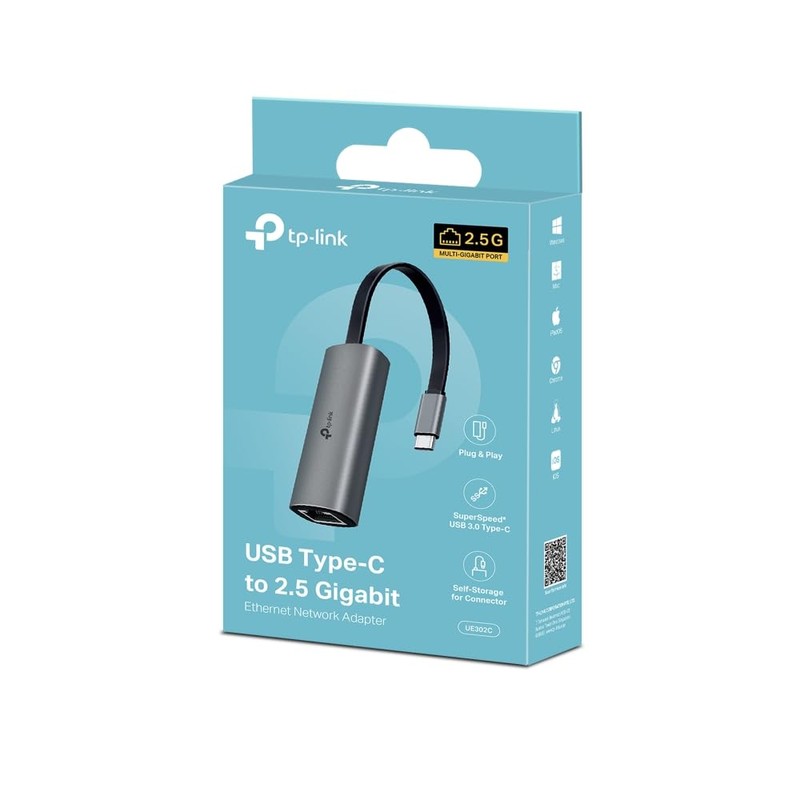TP-Link UE302C USB Type-C to 2.5 Gigabit Ethernet Adapter