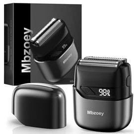 Mbzoey Afeitadoras eléctricas de lámina para hombres: Mini maquinilla de afeitar eléctrica para la cara - Maquinilla de afeitar inalámbrica impermeabl