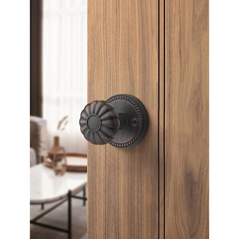 SORWDUERM Oil Rubbed Bronze Knobs Passage Door Knobs Interior Door