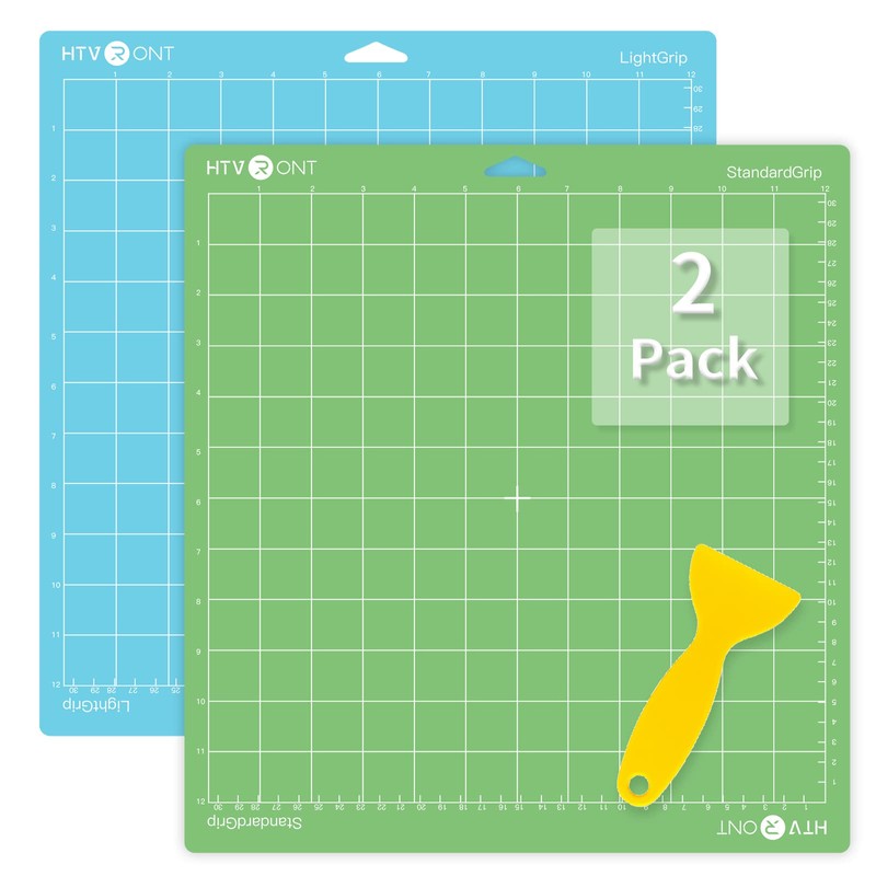 HTVRONT Variety Cutting Mat, 2 Pcs Cutting Mat 12x12 Compatible