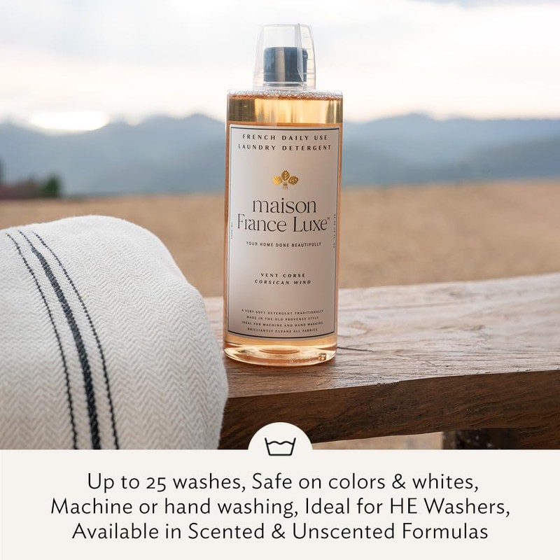 Maison France Luxe Laundry Detergent, Plant based French Soap, 1000ml,