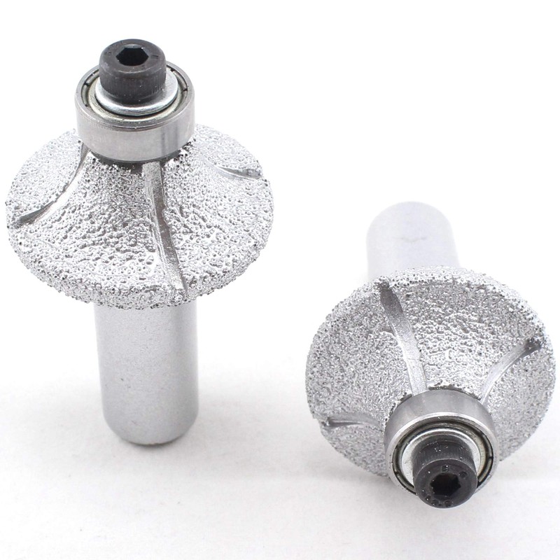 ILOVETOOL Head Radius 8mm Diamond Brazed Router Bit 1/2-Inch Shank