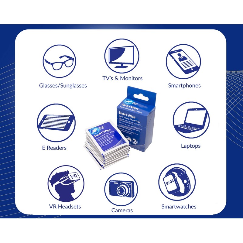 AF asmartwipe10 – Pack of 10 Reusable Wipes for Cleaning