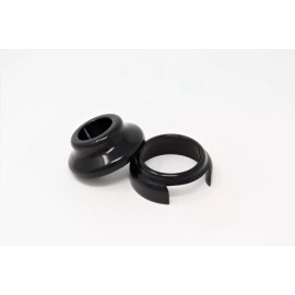 PRIMO MACHINE BLACK Harley ABS Sensor Cover Wheel Spacer Set 2008-2024 Touring Model Bikes