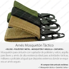 Mercader Digital Arnés Mosquetón Táctico Sistema Molle Militar Para Cinturón