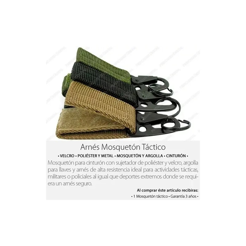 Mercader Digital Arnés Mosquetón Táctico Sistema Molle Militar Para Cinturón