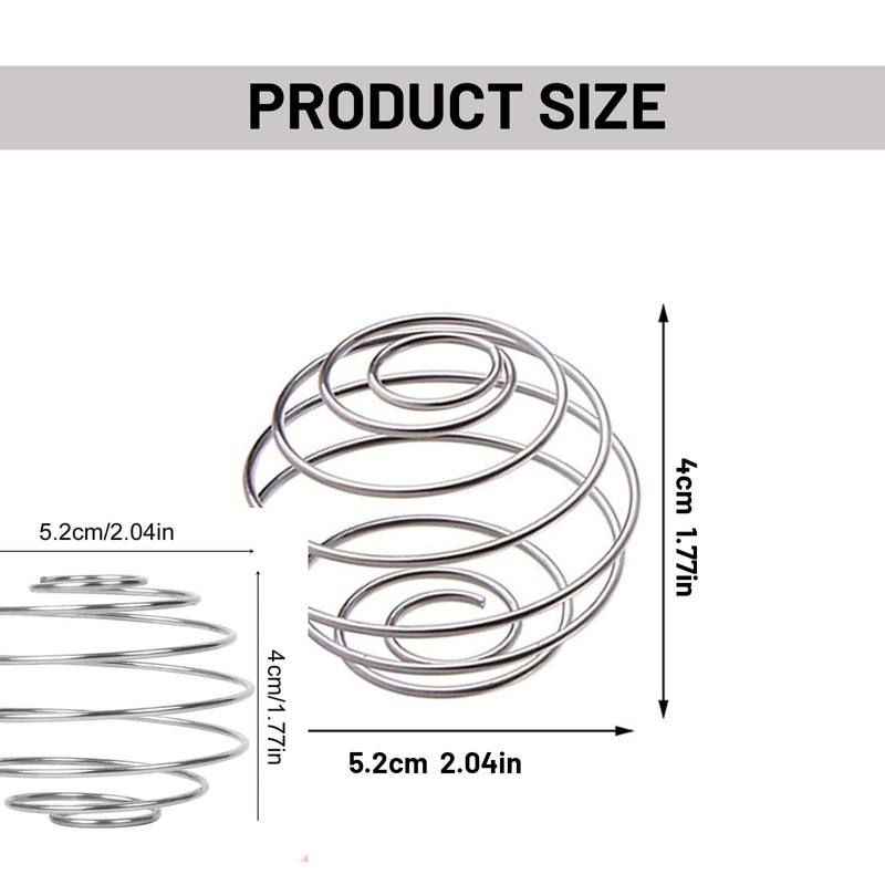 XIELBIS 2-Pack Stainless Steel Bottle Mixer Ball,Protein Shaker Ball -