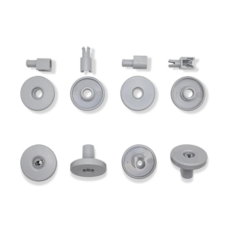 GIANTO Set of 8 Dishwasher Basket Wheels Compatible with Zanussi,