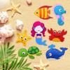 8 Pcs Children Felt Sewing Kit Ocean Animals DIY Art