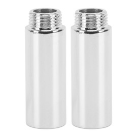 Shower Head Extension, 2PCS Stainless Steel Shower Pipe Extension Shower Arm Coupler Handheld Shower Head Parts for Bathroom (6.1cm/2.4in)