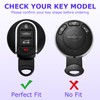 8T69T 2-Pack for MINI Key Fob Cover with Keychain Accessories