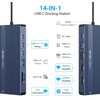 ACASIS 14IN1 USB C Hub Docking Station USB 3.1 3C+2A