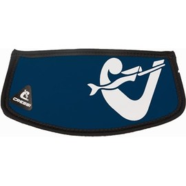 Cressi Simply Neo Mask Strap Cover_Blue Navy/White - Neoprene Mask Cover for Diving and Snorkelling Masks, Blue Navy/White, One Size, Unisex