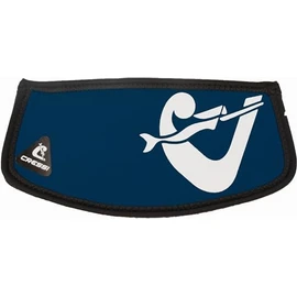 Cressi Simply Neo Mask Strap Cover_Blue Navy/White - Neoprene Mask Cover for Diving and Snorkelling Masks, Blue Navy/White, One Size, Unisex