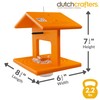 DutchCrafters Plastic Poly Hanging Orange Oriole Bird Feeder with Grape