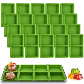 Tiangrid 20 Pcs Silicone Tray Dividers Compatible with Harvest Right Freeze Dryer Medium Trays Silicone Food Molds Compatible with Harvest Right Freeze Dryer Accessories Green Food Freezer Tray