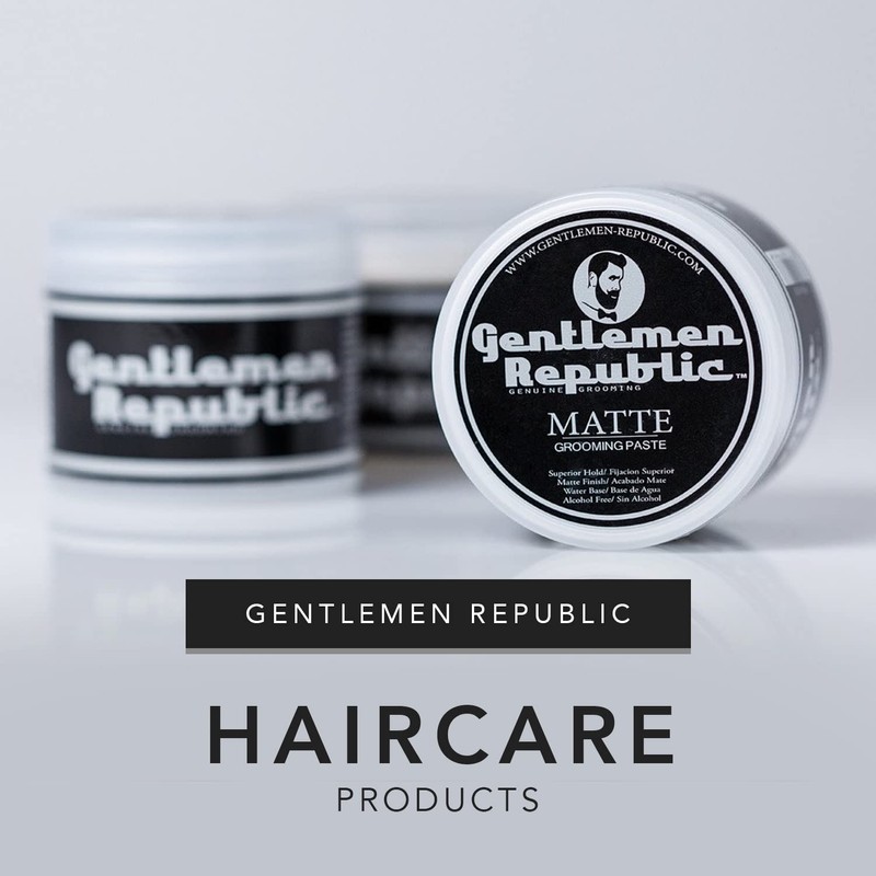 Gentlemen Republic 4oz Matte Paste for Men - Water-Based Men's