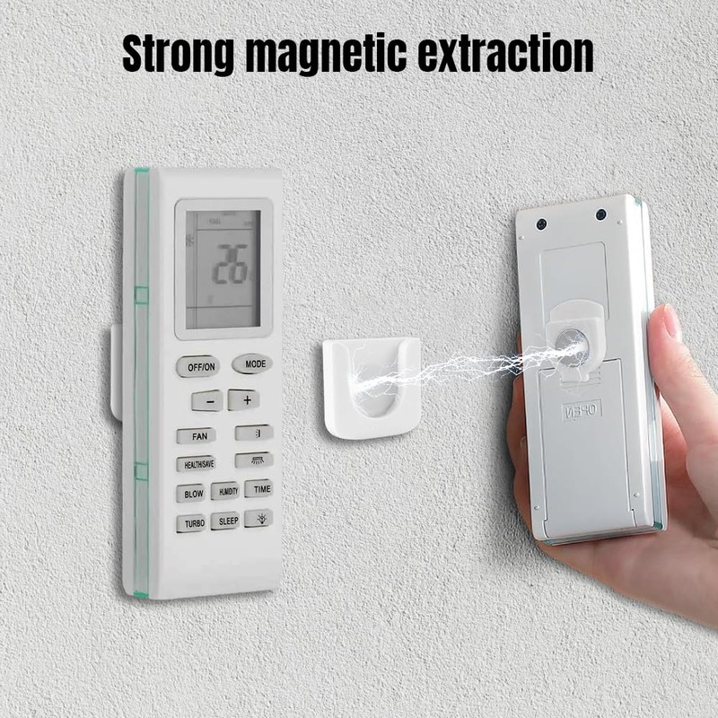 mizikuu Pack of 4 Magnetic Holder, Remote Control Holder, Wall