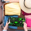 Video Game Bright Green Toiletry Bag for Boys Men, Travel