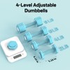 JOROTO Adjustable Dumbbell Set of 2, 16LBS Free Weights Dumbbells