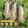 Mlambert 96FT LED Outdoor String Lights, Dimmable Waterproof Patio Lights
