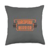 Senior Citizen Strength Training Sarcopenia Warrior Throw Pillow